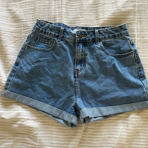 High Rise Jean Shorts. - Picture 1 of 4